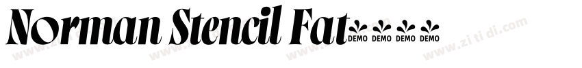 Norman Stencil Fat字体转换 Norman Stencil Fat字体转换